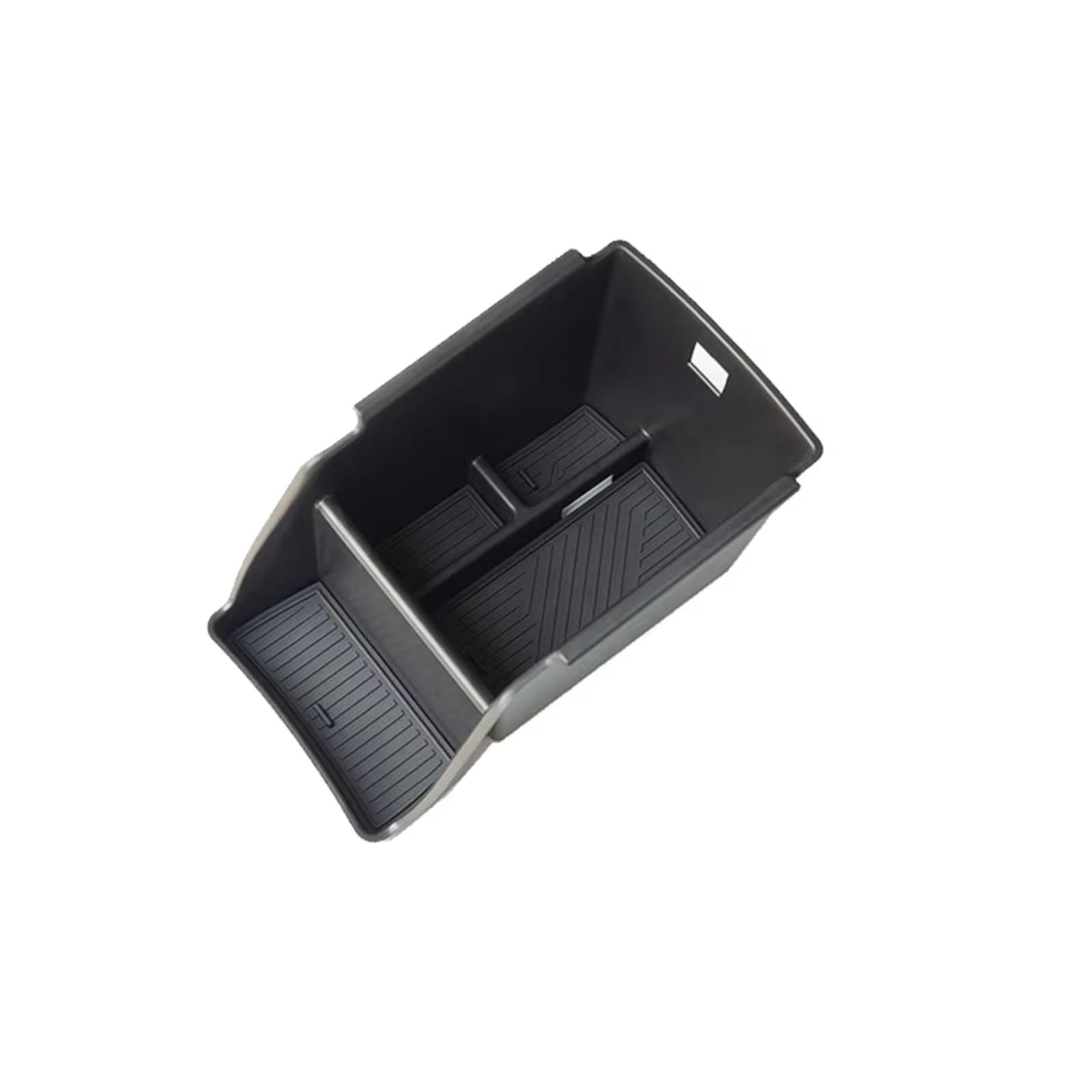 CAQRBCX Car Armrest Divider Tray Compatible With Vw For Tayron For Tiguan For R-Line 2024~2026 1 Pcs Rubber Mat Center Console Organizer Armrest Tray Accessories