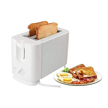Baltra Crispy+ 2 Slice Auto Pop Up Toaster (White) 750 Watt