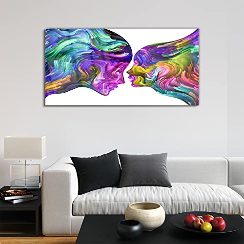 Tableau Image Acrylique Two faces art 120x60cm de design moderne - 3