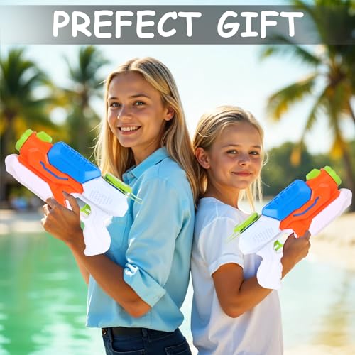 Image of Super Soaker Water Gun for Kids - Water Blaster, Large Capacity, Ideal for Pool Parties, Beach Fun, Water Fights & Holi Festival (Space Gun)