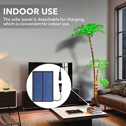 Favorite Garden Lighted Palm Tree, 6Ft Palm Trees For Outside Patio, Christmas Palm Tree Decor, Solar Light Up Tree, Artificial Lighted Palm Trees For Outside Patio Indoor #TOP2