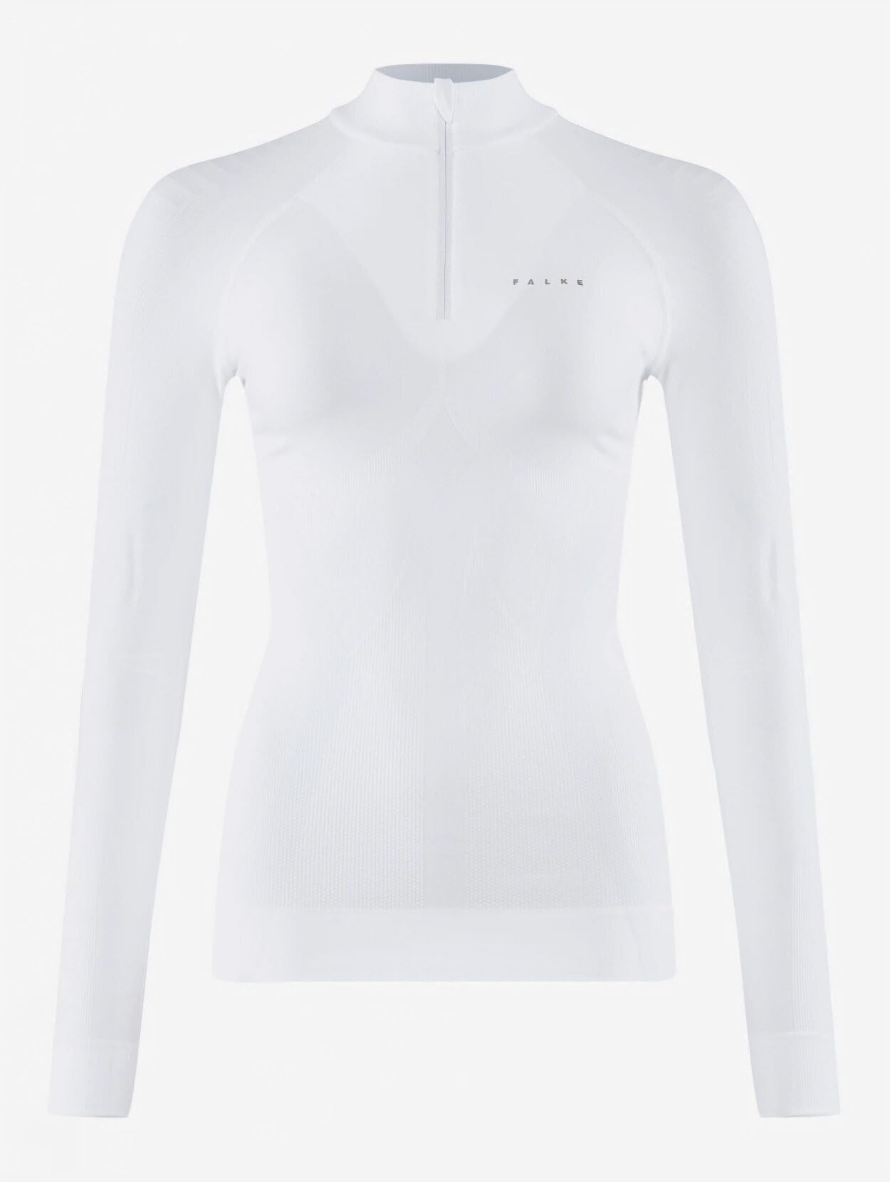 FALKE donna Maximum Warm High Zip Neck maglia sportiva tecnica manica lunga intimo funzionale termico per clima freddo e molto freddo traspiranti asciugatura rapida sostenibili filo funzionale 1 pezzo