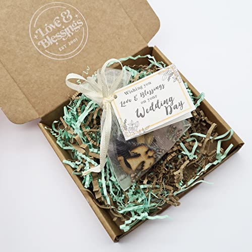 Wedding Day Gift Bag of Love and Blessings - Gemstone Keepsake with mini card