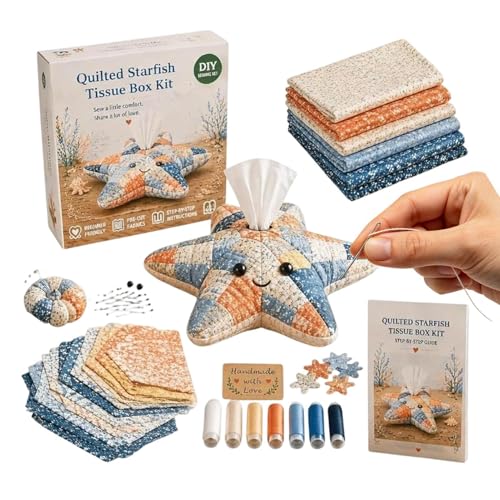 2026 Nuevo kit de bricolaje de de pañuelos de animales marinos acolchados: y completo kit de costura con diseños de mosaicos de animales del océano, kits de bricolaje de de pañuelo