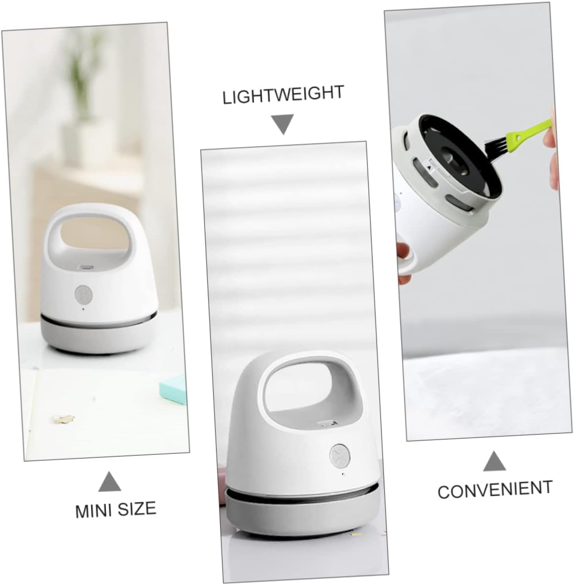 Handheld Vacuum Cleaner USB Portable Dust Collector for Efficient Crumb Dust and Pet Hair Removal Low Noise Tabletop Cleaner Stylish Design and Materials
