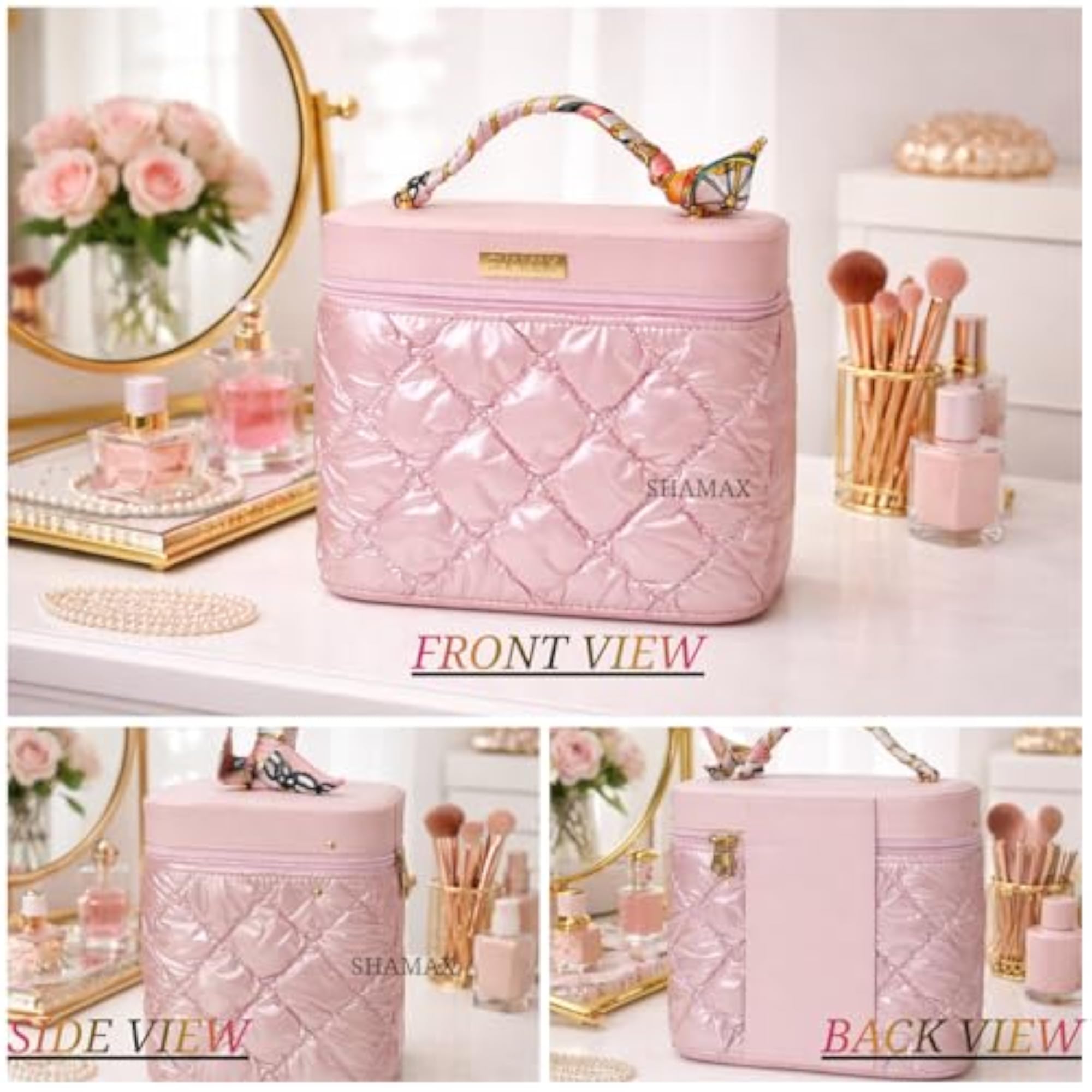 Luxury Cosmetic Makeup Kit Storage Organizer, Travel Toiletry Box