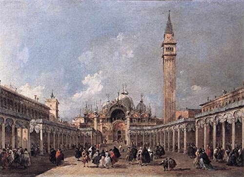 Impression sur toile la Fête de l'Ascension de Francesco Guardi, tableau haut de gamme 60x90