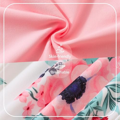 Image of SANMIO Toddler Girl Clothes Cute Ruffle Sleeve Shirt Floral Pants Headband | 3Pcs Fall Winter Outfits Kids Girls Clothing Set 1-6T