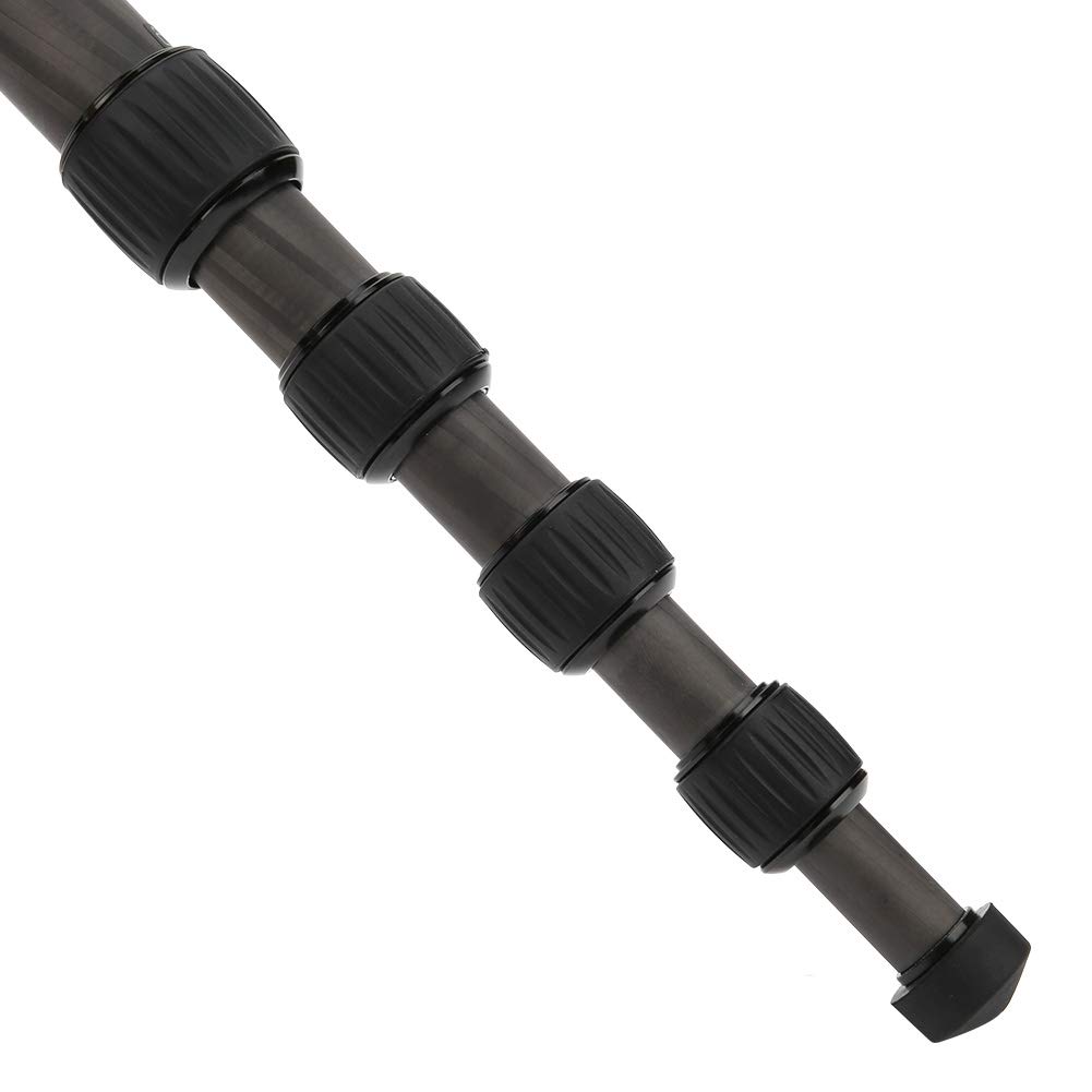 AMONIDA Trépied Réglable Monopode Portable en Fiber de Carbone pour Appareils Photo Numériques et Aventures en Plein Air Hauteur de Stockage 45 Cm