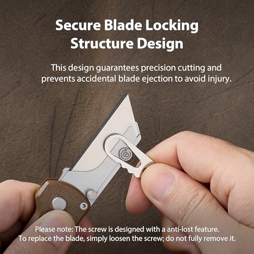 Image of OKNIFE U1 Pro Multitool Folding Utility Knife with Folding Screwdriver, Quick Change Blade, Rail Lock & Pocket Clip for Men Women (PEEK)