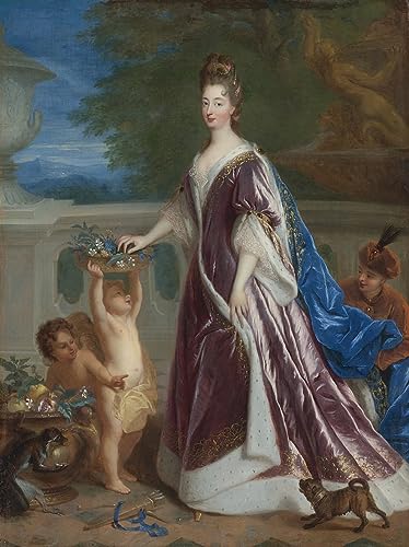 Cuadro de Louise Bénédicte De Bourbon para cubrir paredes vacías en despachos con arte elegante