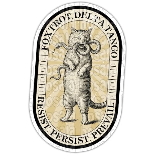 Image of (3in - 3Pcs) Foxtrot Delta Tango Resist Persist Prevail Sticker Funny Sarcastic Republican Sticker Civil Rights Decal 2025 US Political Democrat Gift Decoration Laptop Vehicle Helmet Bumper