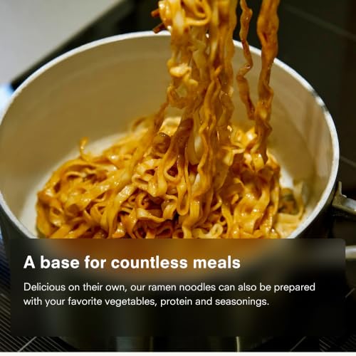Image of Public Goods Ramen Noodles | Brothless Vegan & Vegetarian Instant Ramen | Healthy, High Protein Asian Noodle | Preservative Free | No Added MSG | Sesame Paste (10 Pack)
