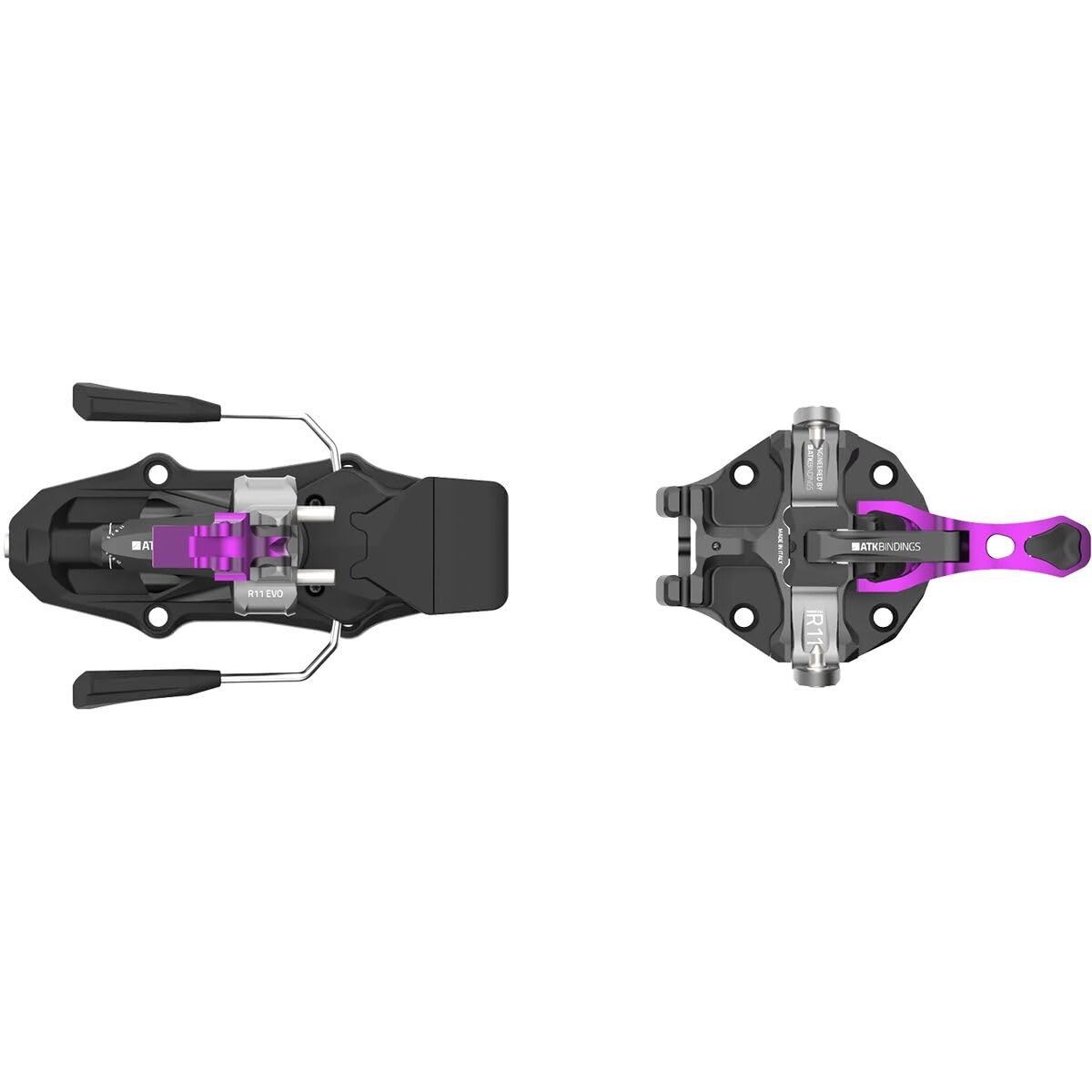 ATK Bindings Attacchi da Sci Alpinismo Raider 11 Evo, Black Titanium Purple, 86mm