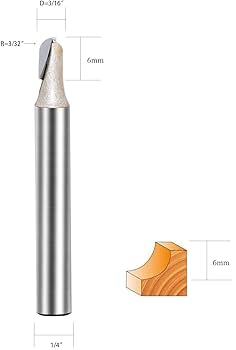 1/4-inch Shank, 3/16-inch Cutting Dia, Carbide Tipped Groove