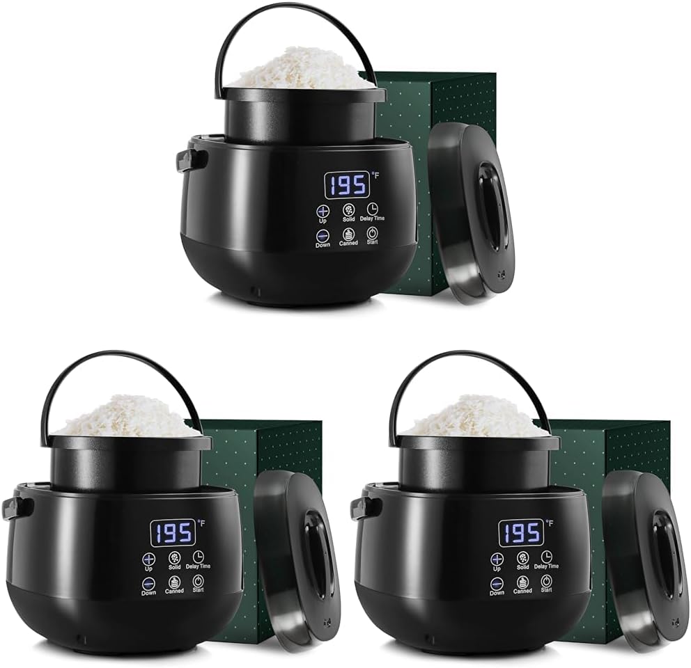 Hearth & HarborElectric Wax Melter for Candle Making, Small 16oz Candle Wax Melting Pot, Non-Stick Candle Wax Melter for Candle Making, Candle Maker Machine - Fast, Easy, & Clean Candle Melting Pot