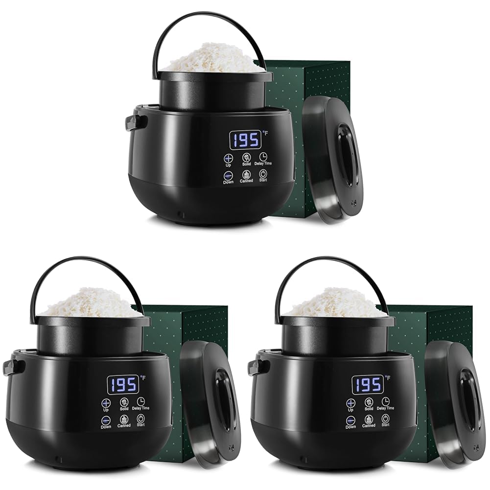 Hearth & HarborElectric Wax Melter for Candle Making, Small 16oz Candle Wax Melting Pot, Non-Stick Candle Wax Melter for Candle Making, Candle Maker Machine - Fast, Easy, & Clean Candle Melting Pot