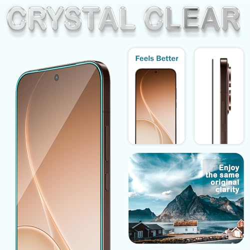 Image of FIRST MART Tempered Glass for Oppo Reno 15 Pro, 9H 0.3 mm Full-Glue Screen Protector with Cable Protector, 3D Edge-to-Edge, HD Clear, Case-Friendly, Black, Pack of 1