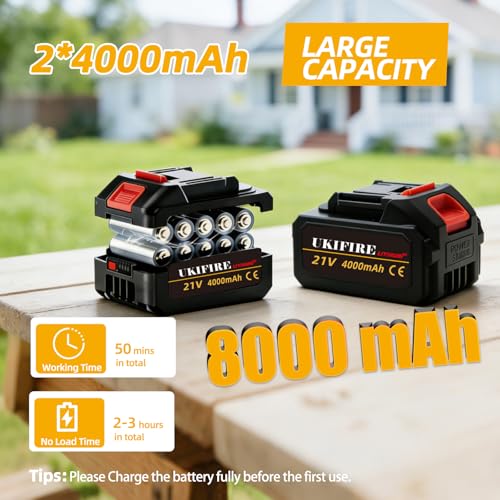 Image of 4 in 1 Electric Weed Eater, Cordless Weed Wacker with Wheels, 2x4.0AH Batteries, 20000RPM Brushless Motor, 90 Adjustable Head, Lightweight Grass Trimmer /Brush Cutter /String Trimmer for Garden Yard