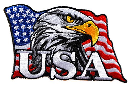 ecusson carte drapeau us usa route 66 biker motard moto thermocollant ride forever free 9,5x6cm patche badge