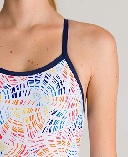 Image of Arena Women's Standard Country Flags Light Drop Back MaxLife One Piece Swimsuit