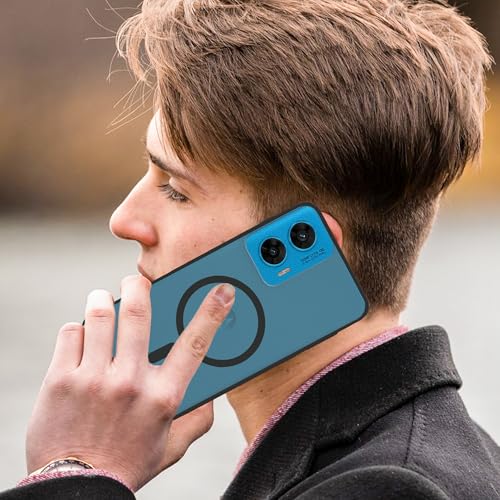 Image of amazon basics Luxury Paper Thin Case Cover for Moto G96 5G | Matte Finish | Compatible with magsafe | (Black, Moto G96 5G)