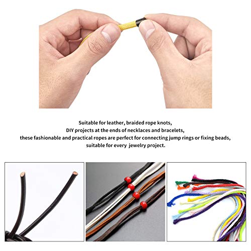 Embout de cordon en acier inoxydable 3mm 4mm 5mm 6mm apprêt création collier