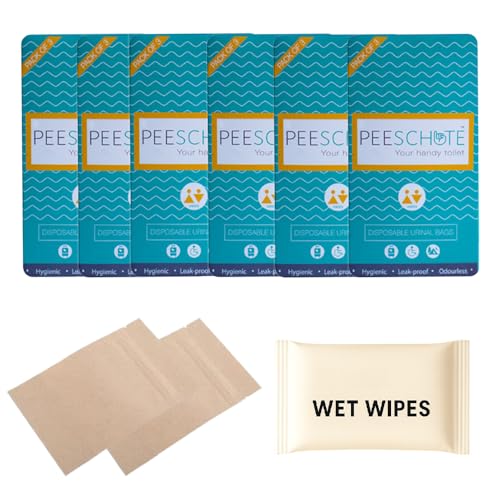 Image of (Medi) Super Saver pack | Unisex Pocket Sized Disposable Urine Bags | Solidifies Urine Instantly For Bedridden People | Combo kit with waste bags and wet wipes (Pack of 60 Bags) | Outdoor Toilet Needs | Convenient & Hygienic | Each Usable Upto 4 Times