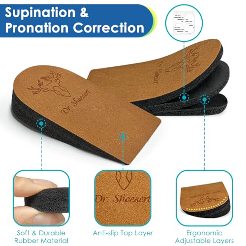 Plantillas ortopédicas ajustables Dr. Shoesert 3 capas para corrección de supinación y pronación miniatura 2