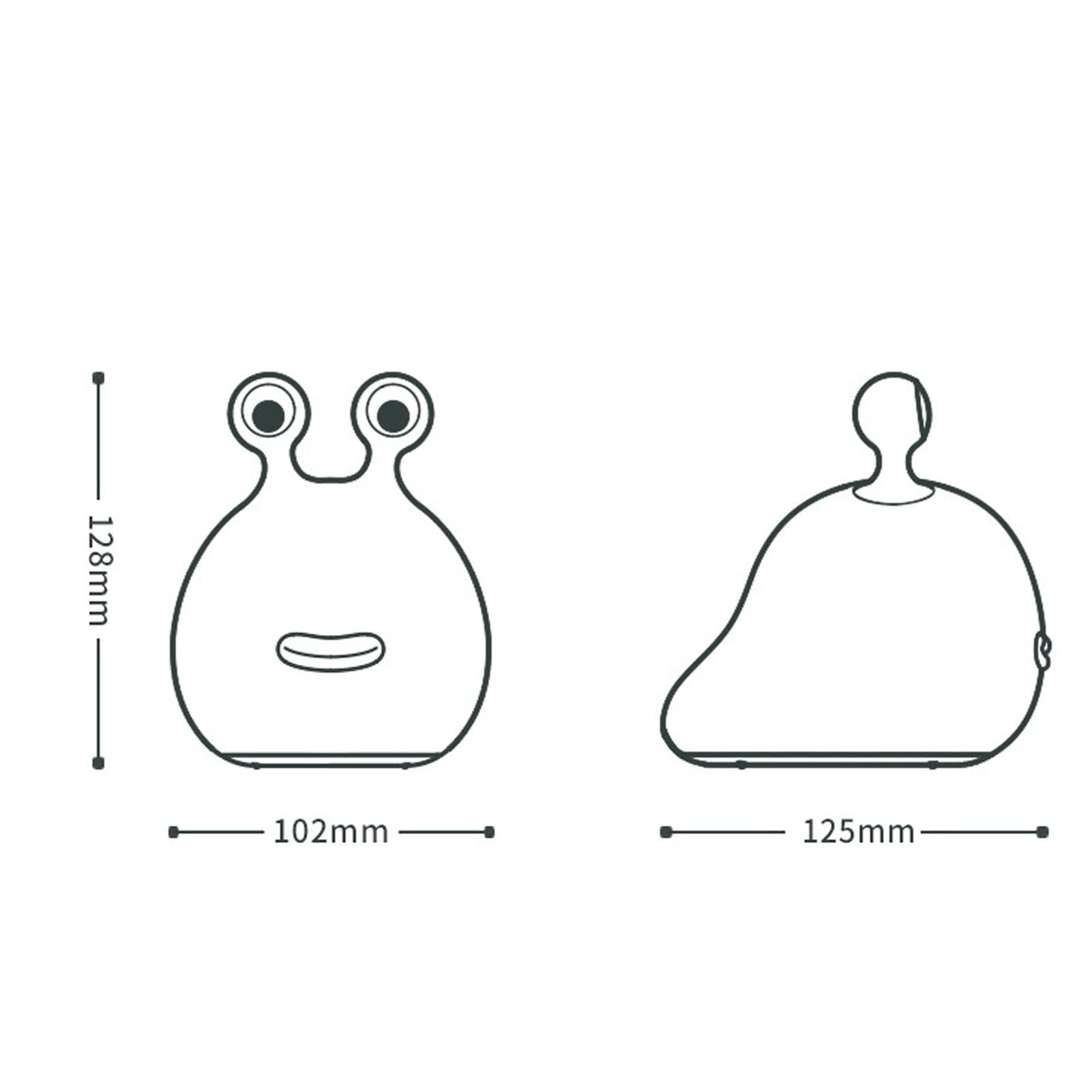 Veilleuse en Forme de Limace, Lampe de Chevet en Forme D'animal de Dessin animé Mignon, Veilleuse en Silicone pour le Camping en Plein Air