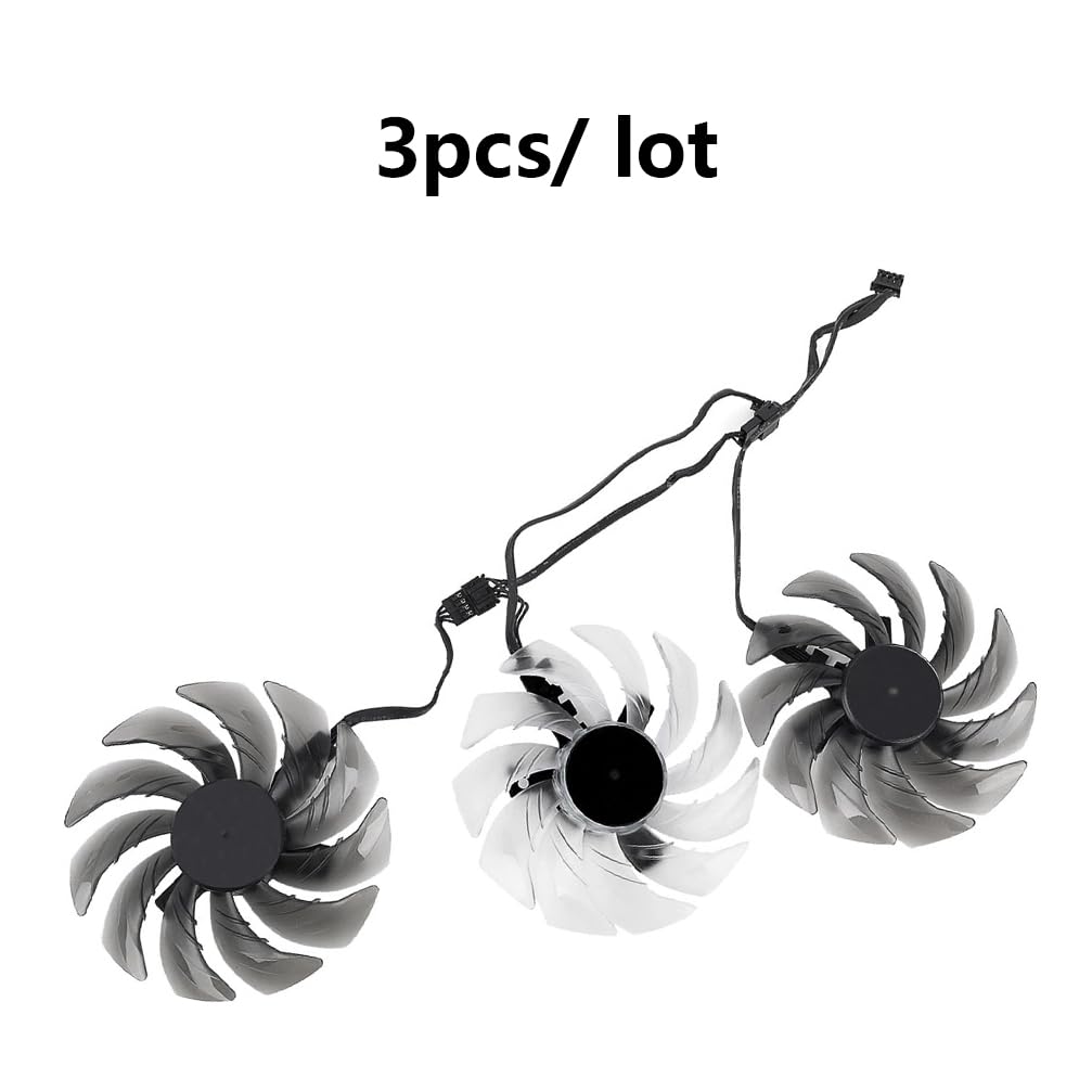 Graphics Card Cooling Fans Suitable for ASROCK RX 6600XT 6650XT 6700XT 6800 6800XT 6900XT 6950XT Phantom Gaming D OC Series Desktop 87mm FDC10H12S9-C 12V 0.35A 4Pin Video Card Cooler Fans GPU Fan