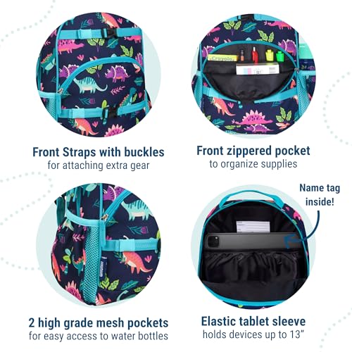 Image of Wildkin 15 inch Kids Backpack for School & Travel - Durable, Padded, Multiple Pockets, Boys & Girls Ages 5-10