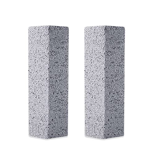 Rpyueyou 2Pack Pumice Stone For Toilet Bowl Cleaning, Scouring Stick Powerfully Clean Away Limescale Stain, Hard Water Ring, Calcium Buildup,Iron&Rust. Bath, Household, Spa, Pool, Grill #TOP5
