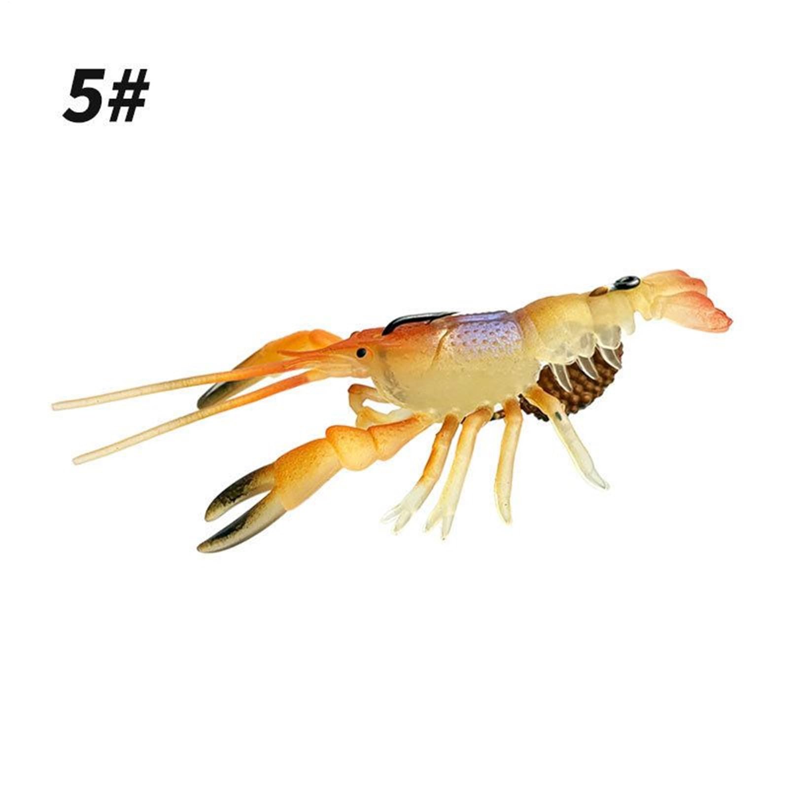 Esca di Gambero | Esca Pesca Jig | 3 Esche morbide Simulazione Esca Nuotatore per Uomini Pesca in Acqua Dolce o Salata Campeggio Avventura All'aperto