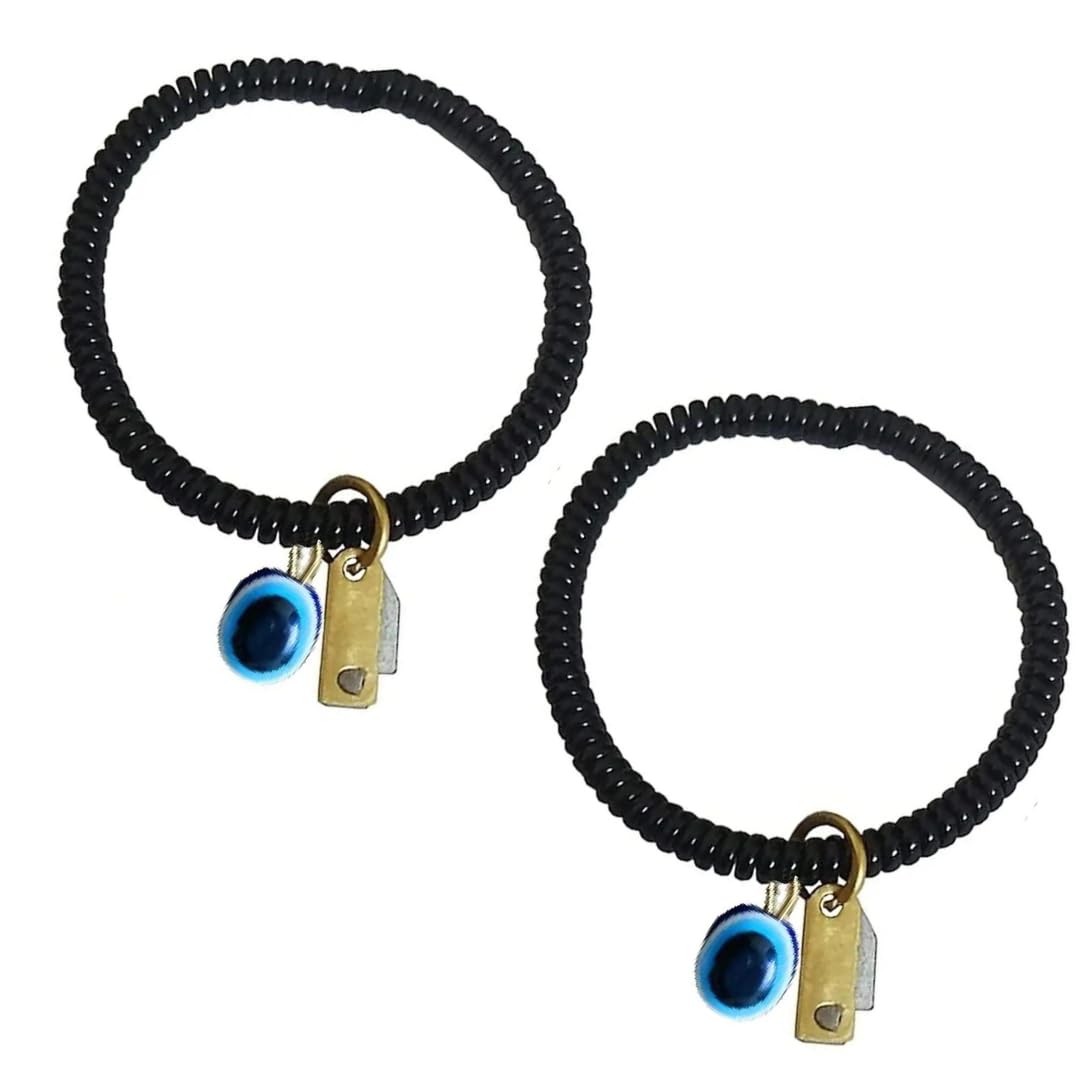 Nazar Battu Evil Eye Knife Bracelet Free Size for Men and Women | Stylish and Trendy Evil Eye Bracelet Nazar Battu Black Beaded Bracelets Unisex (B0CLSF4C35) Amazon Price History, Amazon Price Tracker