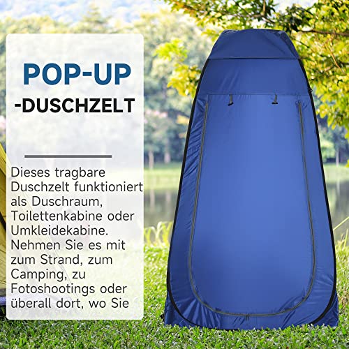 Duschzelt von Outsunny für Camping und Outdoor-Aktivitäten