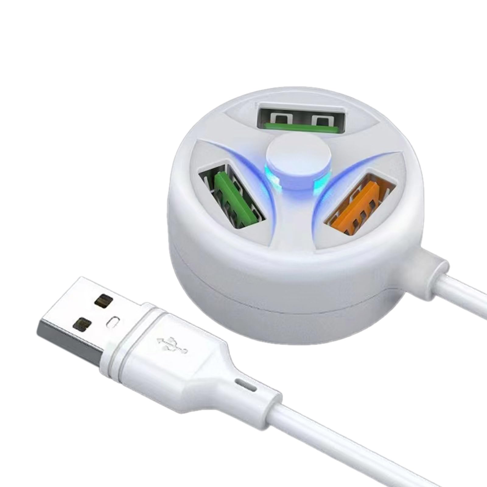 Multi Device USB Charging Hub with 3 Ports Multi USB Charger Port USB Splitter USB Extender 118cm 46
