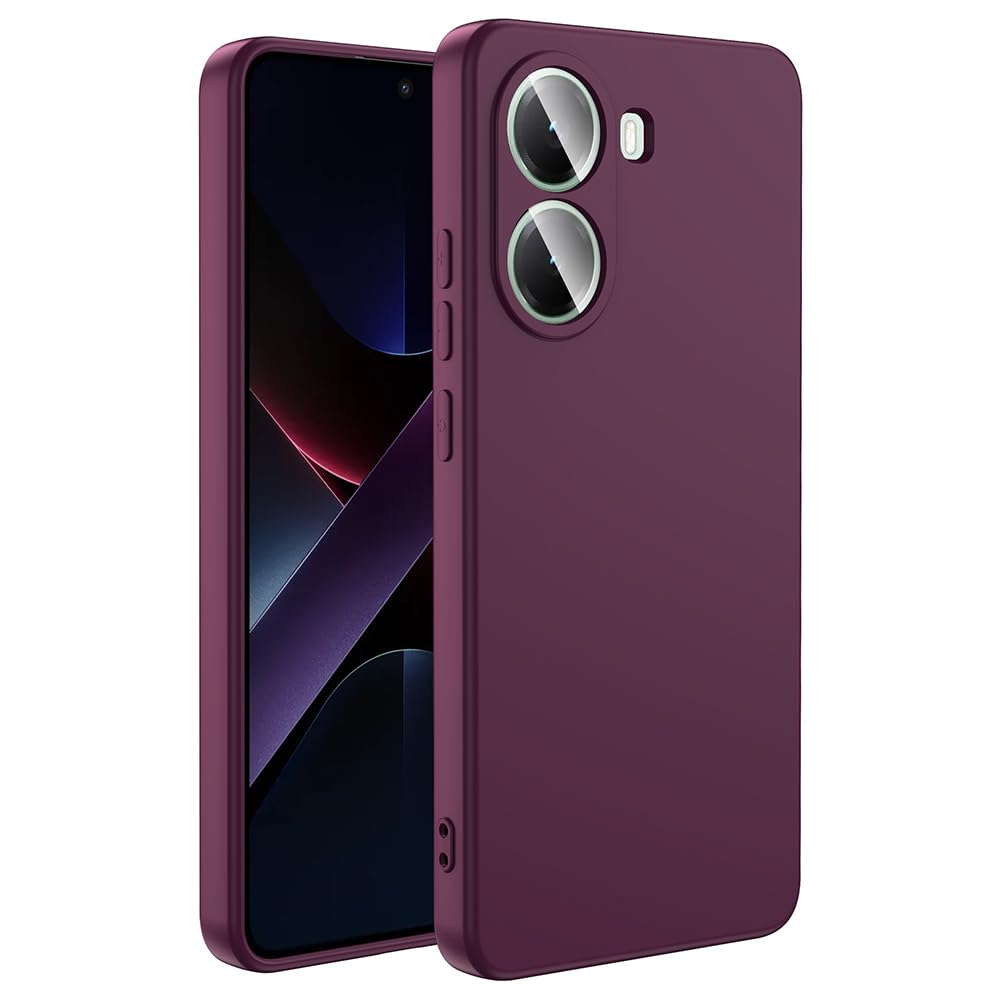 Zore Xiaomi ile uyumlu Poco ile uyumlu X7 Pro Kılıf Zore Mara Lansman Kapak Koyu Mor