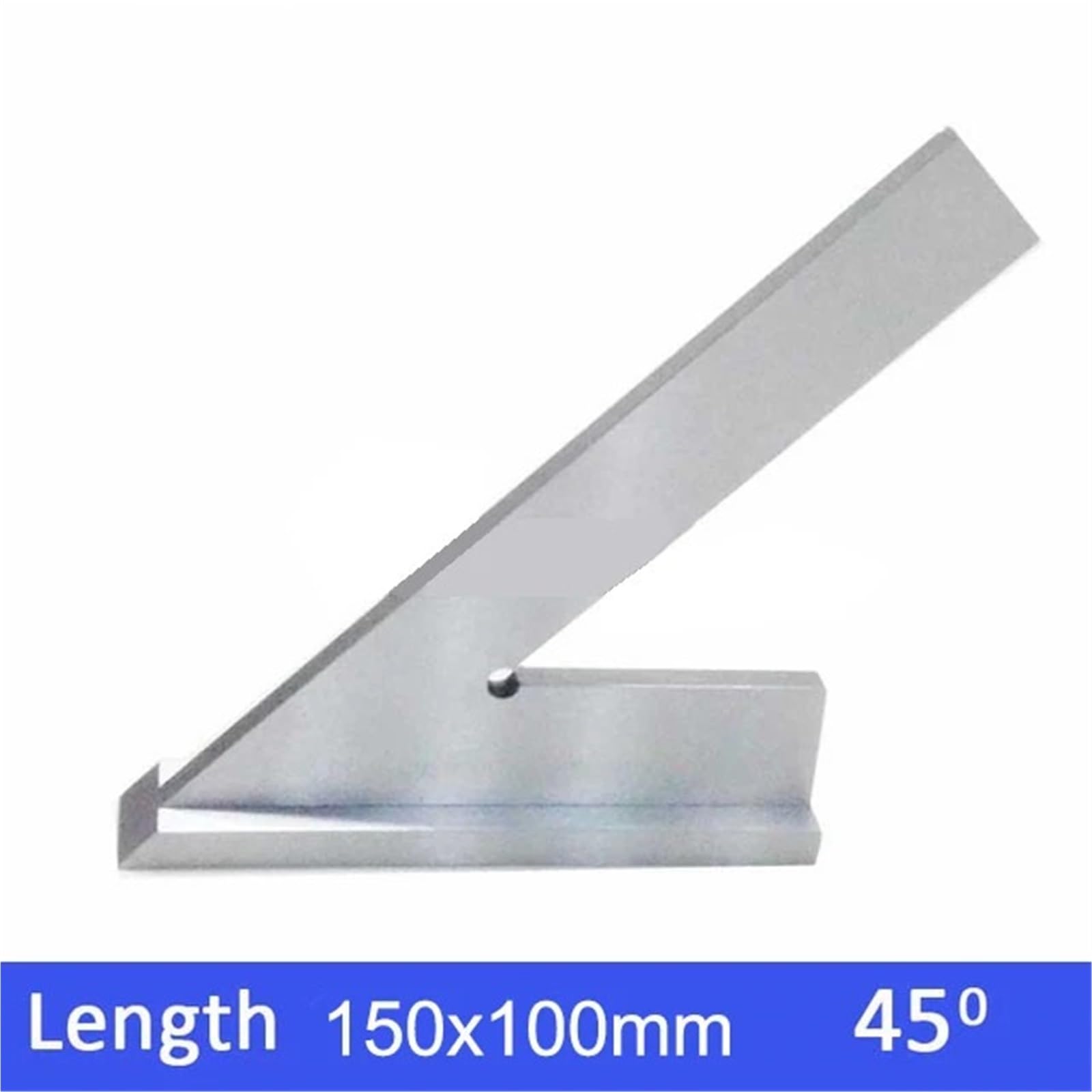 Rapporteur d'angle, Règle d'angle d'onglet de 45 degrés en acier inoxydable, jauge de Base large, outils de mesure, norme DIN875/2 avec arrêt, 150x100mm(150x100mm with base)