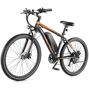 ANCHEER Electric Bike for Adults, [Peak 750W Motor] Electric Mountain Bike, 26″ Sunshine Commuter Ebike, 55 Miles 20MPH Electric Bicycle with 48V/374Wh Battery, LCD-Display, 21 Speed