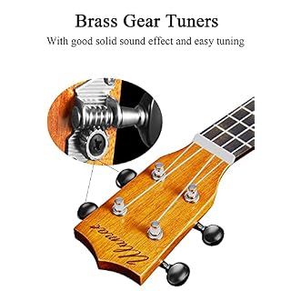 Ulumac Ukulélé de concert professionnel 58,4 cm en acajou massif pour débutants, adultes, adolescents, enfants avec sac… - Les Beatles, Paul McCartney, John Lennon, RIngo Starr, George Harrison Ulumac Ukulélé de concert professionnel 58,4 cm en acajou massif pour débutants, adultes, adolescents, enfants avec sac… – Image 3