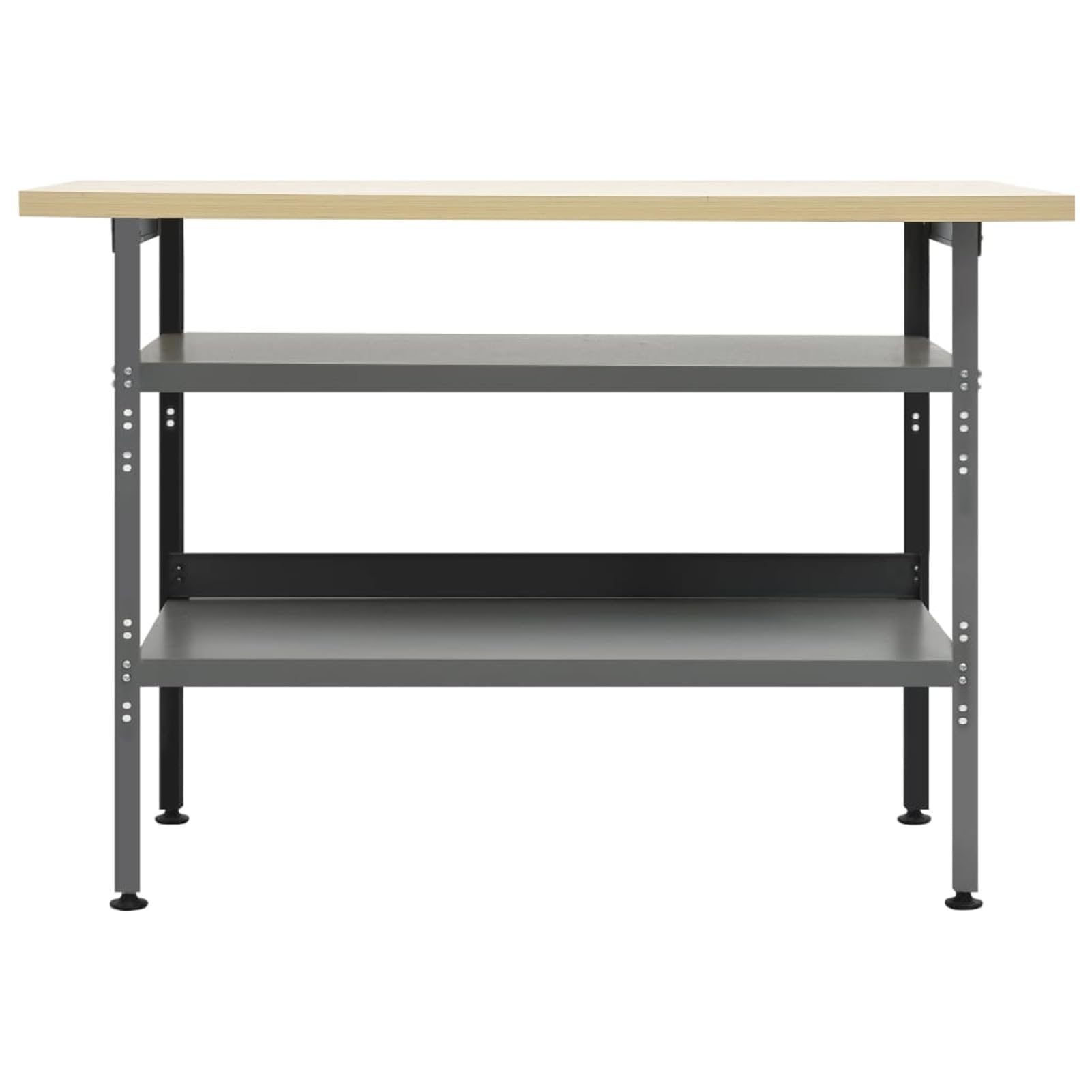 Banco da Lavoro Grigio 120x60x85 cm in Acciaio,Banco da Lavoro,Banco da Lavoro Officina/Cucina,Armadi per Utensili-145344