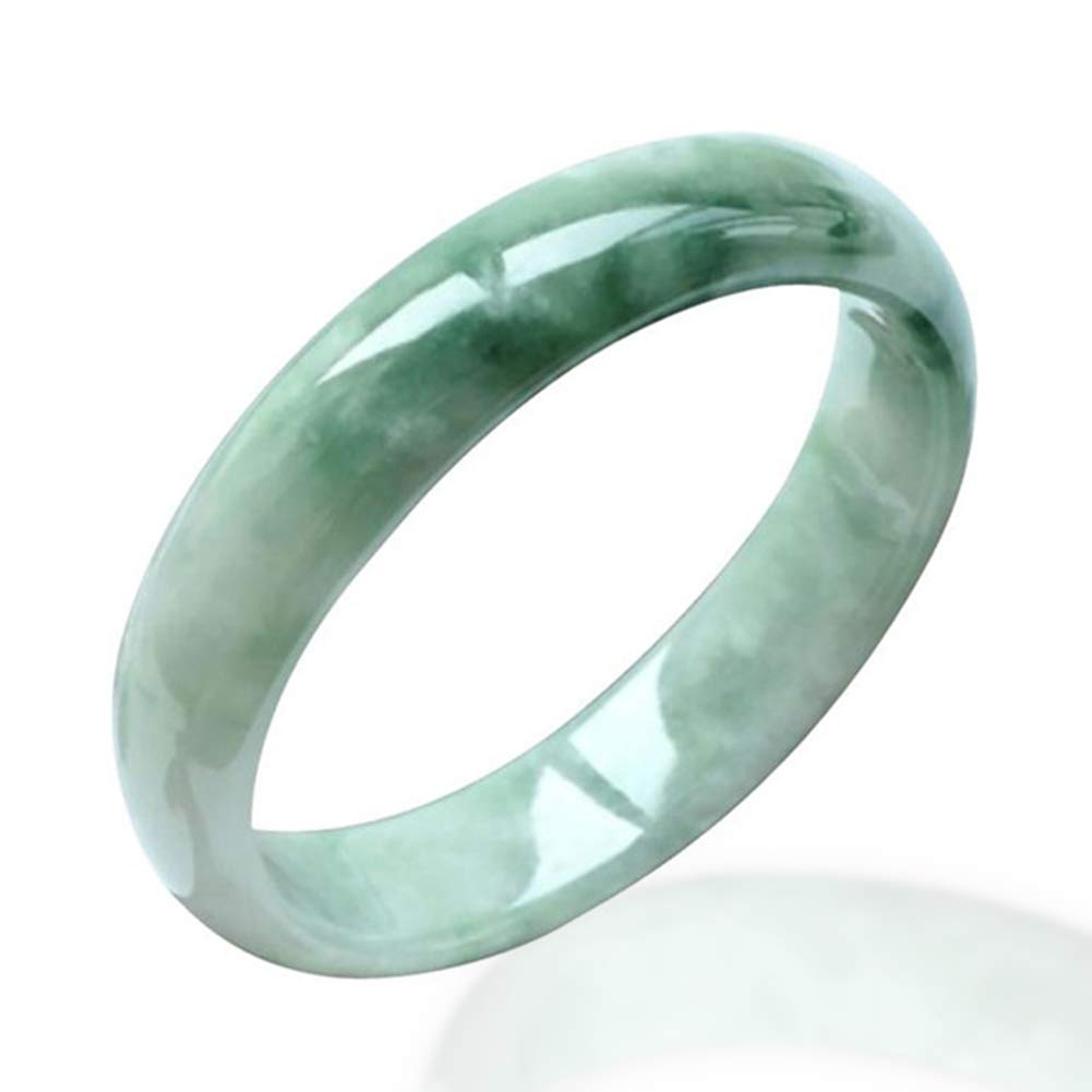 AKT Brazalete de Jade Natural Pulsera Esmeralda Mujer Encanto Joyería de Moda Amuleto de la Suerte de Lady Girl Tallado a Mano