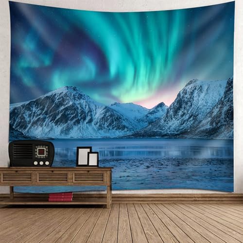 Tapisserie Nature Paysage Aurore 150x130CM Tenture Murale pour Décoration de Chambre