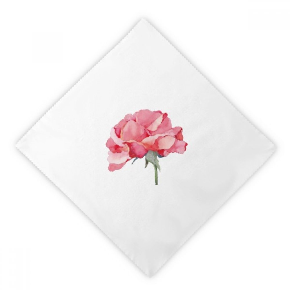 Servilletas de tela con flores de clavel en acuarela para comidas elegantes 2 uds