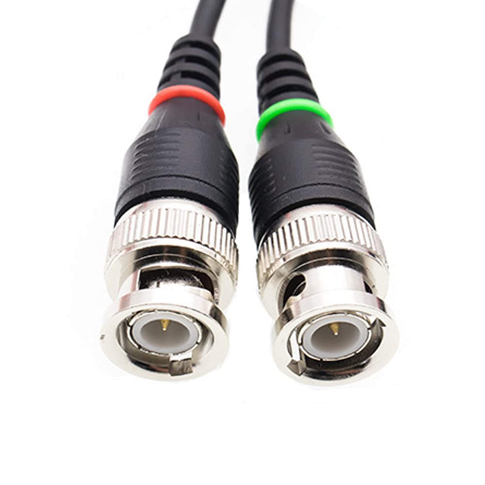 3 cables de prueba Y112 de 1 m BNC a BNC macho a hembra Q9, cable osciloscopio, sonda osciloscopio