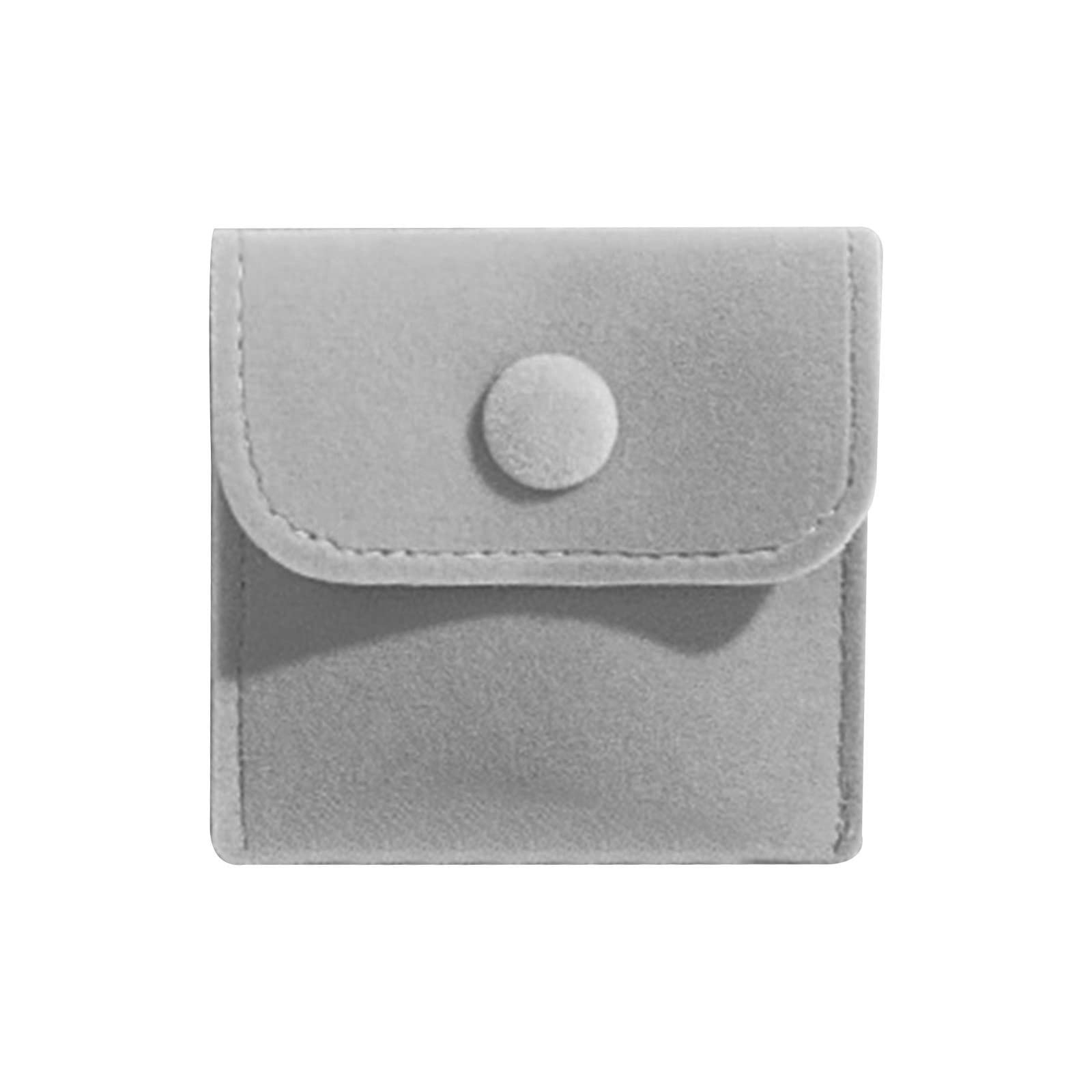 Haodream Jewelry Pouch Storage Bag Rings Button Bag with Snap Watch Storage Gift Pack Pouch Watch Organizer Jewelry Pouches Organizer