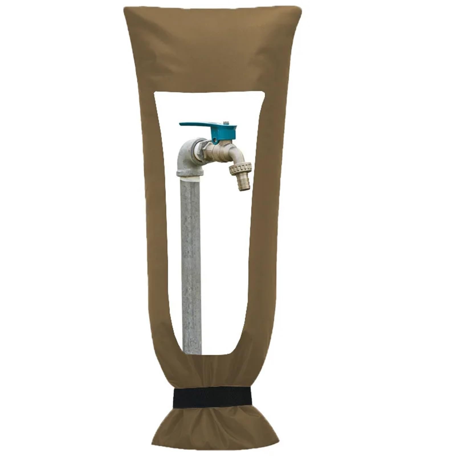ZQFHSX Outside Tap Covers for The Winter, Outdoor Faucet Cover 2 pcs Multicolor 51x20cm(Khaki)