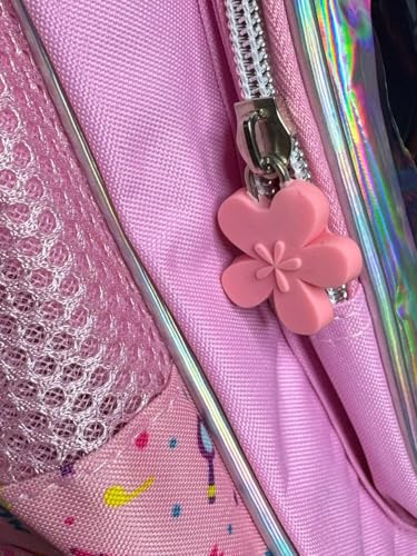 Mochila Infantil Luna 17 c/Estojo Escolar Rosa Grande Fofo Menina