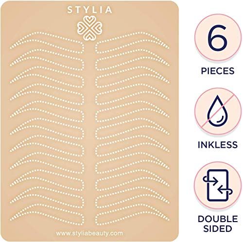 Stylia Microblading Eyebrow Practice Tattoo Skin, 3mm Tattoo Practice Skin, Fake Skin for Tattoo, Fake Skin Tattoo Skin, Fake Tattoo Skin, Real Skin Tattoo Skin, Tattoo Skin Practice Kit (6 PC)